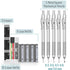 Mr. Pen- Metal Mechanical Pencil Set, 5 Sizes, 0.3, 0.5, 0.7, 0.9, 2mm, Mechanical Pencils, Sketching Pencils, Drafting Pencil, Mechanical Pencil Metal, Lead Pencils by Mr. Pen