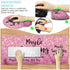 Pink Desk Mat Set, Ergonomic Mouse Pad with Wrist Rest, Large Desk Mat for Desktop, Gaming Mousepad Cup Coaster