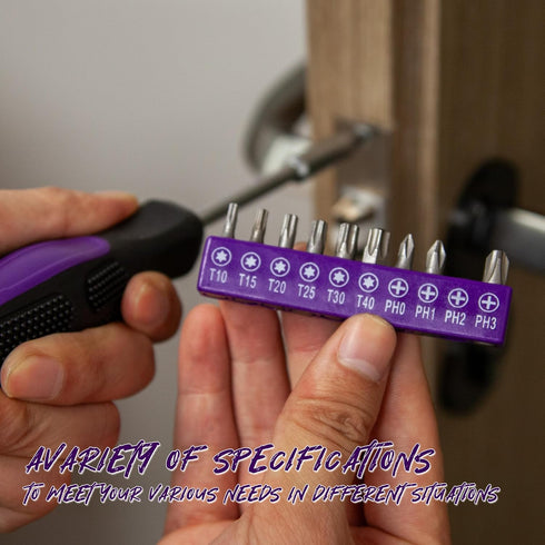 39-Piece Set CARTMAN Home Tool Kit, Essential Household Hand Tools with Plastic Storage Case, Purple