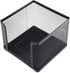 Suwimut 4 Pack Mesh Memo Holder, Black Metal Sticky Note Holder for Pen, Pencil, Paperclip, Office Home School Organizer