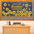 Sunflower Bulletin Board Decoration Set with Butterflies and Motivational Sayings Cutouts for Classroom and Home Decor
