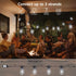 50FT 16Pcs S14 Bulb(1 Spare),4 Bulb LED Outdoor String Lights, Patio Lights with Shatterproof Lighting Mode