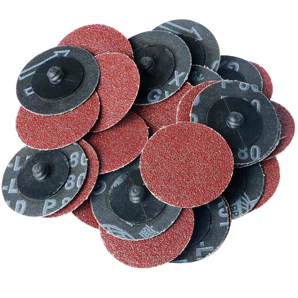 Hiqalty 100Pcs 2" inch Sanding Disc Surface Conditioning Quick Change Disc,R-Type Sandpaper Grinding
