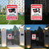 Qofaoye 2-Pack 2025 10 7 No Trespassing Signs Private Property, Video Surveillance Signs Outdoor Version, x in UV