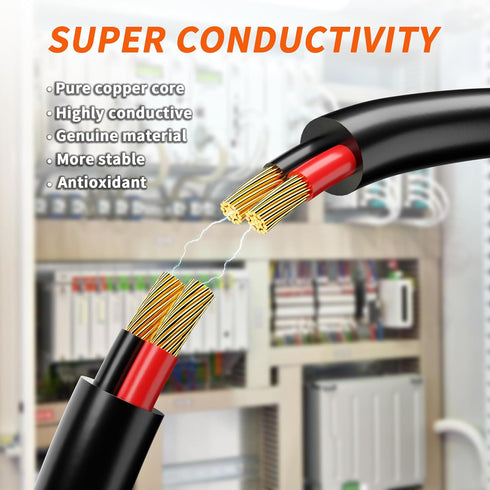 50FT 16 2 Wire,16 Cable,2 Energeaster Gauge Wire Conductor Electrical AWG Pure Copper PVC Core Flexible Stranded PVC