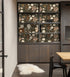 HAOKHOME 93276 Peel and Stick Wallpaper: Floral Vintage Removable Rose Leaf Black/Brown/Beige Stick on Mural 17.7in x