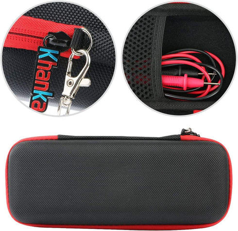 khanka Hard Travel Case for KAIWEETS HT206b / HT206d 600A Digital Clamp Meter, Case Only