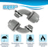 HQRP 2-Pack 3/4-Inch Nonmetallic Plastic Liquid Tight Connector, 90 Degree Electrical Conduit Connector Fitting