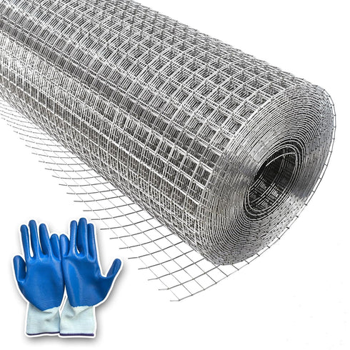 RXWJZP 304 Stainless Steel Hardware Cloth Wire Mesh Roll, 1/2 inch 19 Gauge