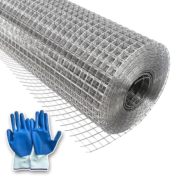 RXWJZP 304 Stainless Steel Hardware Cloth Wire Mesh Roll, 1/2 inch 19 Gauge