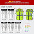 Women's Reflective Vest, Hi Vis Neon Safety Vest with 11 Pockets, Zipper, ANSI Compliant (U-Yellow, S)