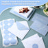Supervitae 100 Pack 3.5 5 Inch Light Blue Thank You Cards Bulk with Envelopes and Stickers x Thank You Cards for Baby