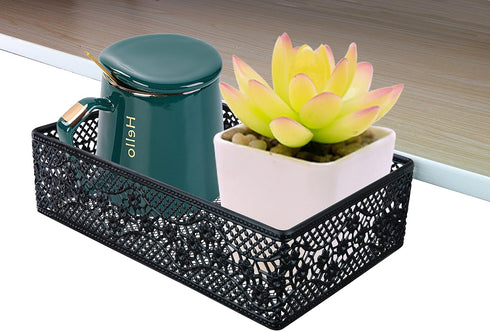 Clip-on Desk Organizers for Small Items, Can Be Clipped Around Table (Black)