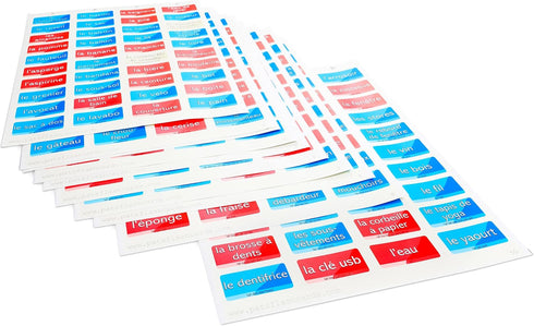400 Learning French Stickers with Lookup Tables