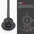 MDF Instruments Acoustica Lightweight Stethoscope for Doctors, Nurses, Home Health Use, Black Tube
