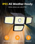 4 3000LM, 283 LED,6500 IP65 270 Driveway(2Pack) Heads Sensor Lamp Solar, Motion Sensor Outdoor Lights K, Motion Sensor