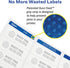 Avery Multiuse Removable 1" Round Labels, 945 Small White Labels for Organization and Storage