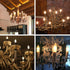B10-C32 E12 Bulb 2W 5000K 12pcs Non-Dimmable LED Candelabra Daylight, Flicker-Free Clear Glass Vintage for Wax Warmer