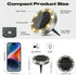 2 Pack IP68 Peasur Solar Ground Lights Outdoor, Flat Solar Powered Disc Lights, Waterproof, Anti-Rust, Landscape