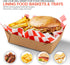 (500 Count) 12-Inch Packaging Deli Paper Sheets Red Checkered Square Sandwich Wrapping Paper Grease Resistant Perfect