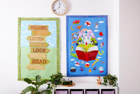 Eureka Once Upon A Dream Imagine Your Own Story Classroom Bulletin Board Set for Teachers, 22 Pieces