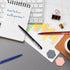 BAZIC Ballpoint Pen Ixion - Assorted Colors - 1.0 mm Bold Point - Smooth Writing - 5/Pack