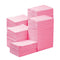 JMU Pink Dental Bibs 500, Dental Bibs Disposable Bulk, 2-Ply Paper 1-Ply