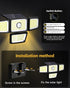 4 3000LM, 283 LED,6500 IP65 270 Driveway(2Pack) Heads Sensor Lamp Solar, Motion Sensor Outdoor Lights K, Motion Sensor