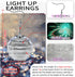 Disco Ball Earrings - 16 Light Modes, Rechargeable LED Earrings for Women, Dance Party Accessories