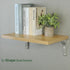 8 Inch 6 Inch, 4Pcs SAYAYO Heavy Duty Floating Shelf Brackets x Stainless Steel Wall Shelf Brackets & Supports Brushed