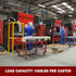 5" X 2" Heavy Duty Industrial Rigid Caster, 1000lbs Load Capacity, No Noise Polyurethane Wheel on Steel Hub (1 Pack).