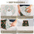 3 ALAZA Bedside Lamp Red Green Xmas Pattern Table Lamp for Bedroom Desk Lamp with USB Port LED Nightstand Color