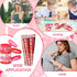JUNEBRUSHS 72Pcs Valentine's Day Party Favors Set, 36Pcs Valentines Day Pencils with 36Pcs Silicone Bracelets
