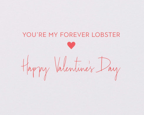 Papyrus Valentine's Day Card - My Forever Lobster