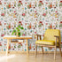 17.7''x354'' VEELIKE Herbs Floral Wallpaper Stick and Peel Vintage Butterflies Marigolds Contact Paper for Walls