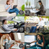 Cooushing Gel Seat Cushion, for Long Sitting -Double Thick Gel Seat Cushion Breathable Honeycomb Chair Cushion