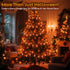 Hobbynors 50Ft Lights,25 C18 Bulbs Extra-Long Fall & Halloween String Flicker Flame for Outdoor Decor,Waterproof
