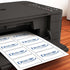 Blank Printable Adhesive Name Tag Stickers, 3 3/8" x 2 1/3" - Inkjet/Laser Compatible (8 per Sheet) 10 Sheets - 80