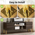 Masendelk 5 Inch 130mm, 4pcs Gold Furniture Legs / Modern Sofa Legs Cabinet Replacement Legs, Heavy Duty Metal Legs