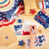 Seajan 100 Set Patriotic Cards, Blank Greeting Card with Envelopes, 4th of July American Flag Note Card