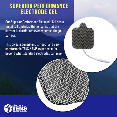 Discount 8 2 2 Inch TENS EMPI Compatible TENS Electrodes, Premium x Self-Adhesive Replacement Pads for EMPI Units