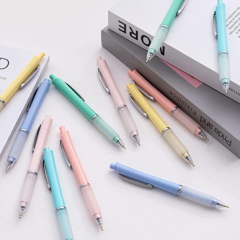 Ball Point Pen Black Ink, Medium Point 1.0mm Office Pens with Super Soft Grip, 6 Pack.