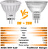 ALIDE 3W MR11 LED Light Bulbs, 12v 20w 35w Replacement for Low Voltage Fiber Optics Christmas Tree Outdoor Landscape (6