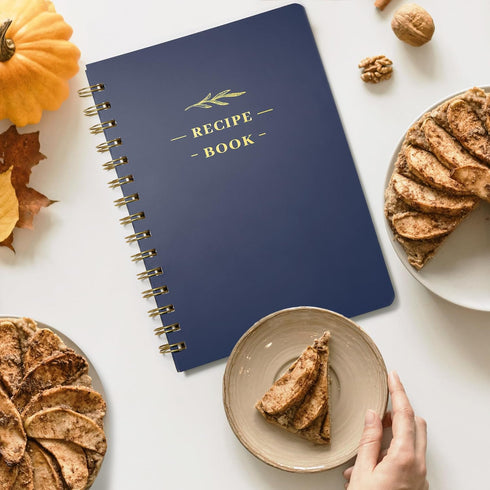 Perfect Blank Recipe Book, Hardcover Personal Recipe Notebook to Write Your Own Recipes, Holds 144 Exclusive Formulas