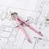 Mr. Pen Professional Compass for Geometry, Pink, Extra Leads, Metal Drawing Tool for Students