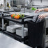 13 Inch 9.2 Inch 1 Restaurantware RW Clean x Waste Basket Slim Trash Bin - Attachable For Office Black Plastic Trash