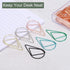 YOKIVE 60 Pcs Drop-Shaped Paper Clips, Black, 2-Inch, Keep Desk Neat, Great for Art, Home, Daily Use