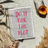 Trendy Positive Affirming Notebook - Do It for The Plot, Retro Newspaper Aesthetic, Spiral Bound