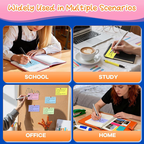 Gehanfai 250 Count 3 5 Inch, Colored Index Cards x Lined Flash Cards with Key Ring, Ruled Note Cards for Office Use