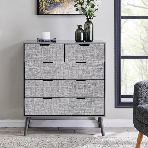Yancorp 10ft Textured Fabric Gray Wallpaper, Faux Grasscloth Peel and Stick Self-Adhesive for Cabinets